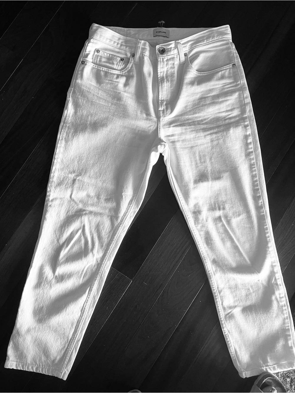Everlane The Runaround Straight-Leg White Jeans - 29R